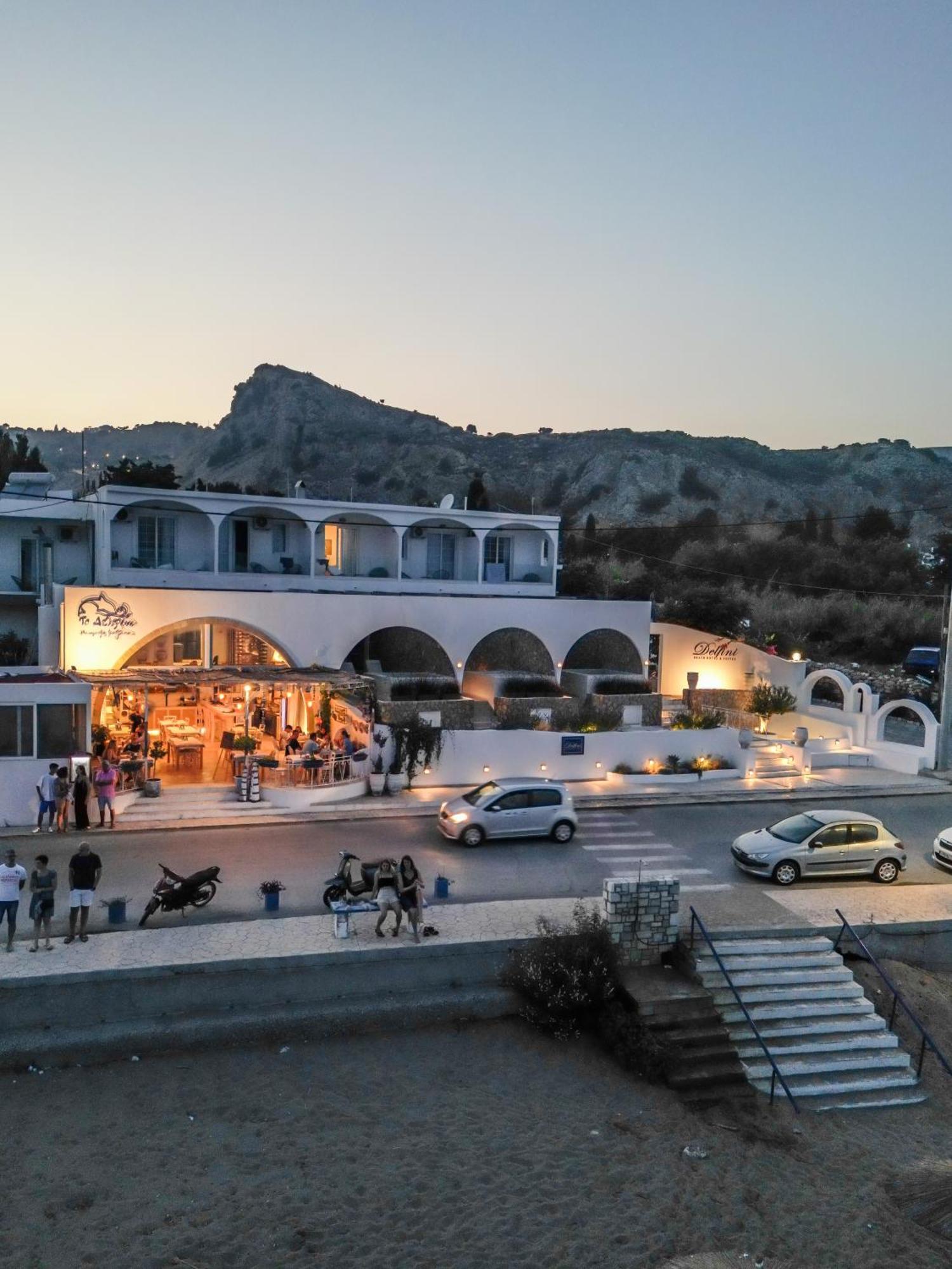 Delfini Beach Hotel & Suites Archangelos  Eksteriør billede